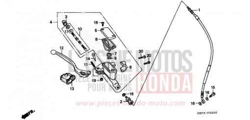 VORDERRADBREMSE (1) CR80RT de 1996